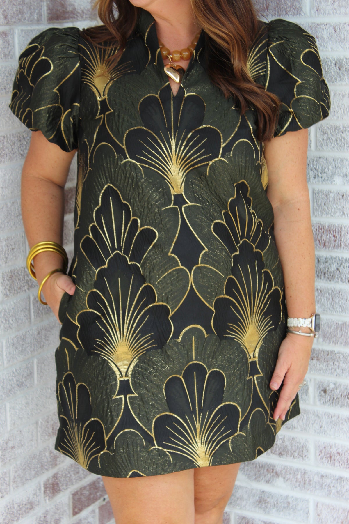January & May - Always Dreaming Jacquard Mini Dress